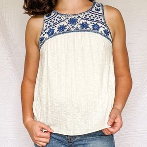 American eagle embroidered tank top